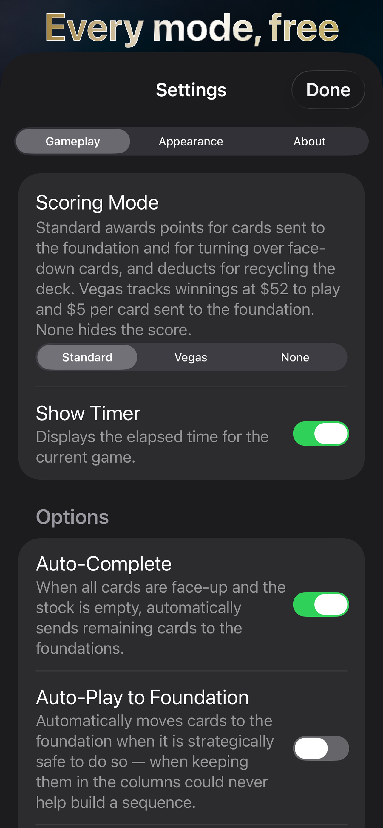 Solitaire Elite screenshot 3